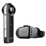MEDION P47190 360 Grad Kamera inkl. VR-Headset X83070, 20 MP CMOS Sensor, 2 x 190° Weitwinkelobjektiv, WLAN, Bluetooth 4.2, integr. Mikrofon und Li-Ion Akku,...