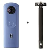 Ricoh Imaging Theta SC2 BLAU, 360°-Kamera + TM-3 mit Bildstabilisierung, hohe Bildqualität, High-Speed Datentransfer, Nachtaufnahmen mit geringen...