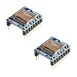 iHaospace 2 Pcs WTV020 Mini SD Card Sound Module Audio MP3 Module Compatible for Arduino, AVR, ARM, PIC - MP3