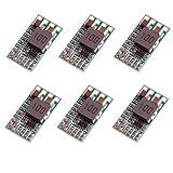 DC-DC Step Down Buck Converter 4.5-24V bis 0.8-17V 5V 3A LAOMAO Mini Einstellbar Spannungwandler 3.3V 5V 9V 12V Netzteil Power Module (6Pack)