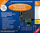 Lernpaket Mikrocontroller-Progammierung in Bascom und C - Platine mit ATmega8 und LED-Display: Der Einstige in Bascom und C mit ATmega8. Platine mit ......