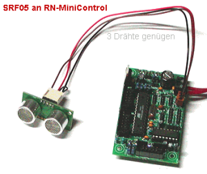 Pinbelegung Ultraschallsensor SRF05