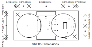 Dimension Ultraschallsensor SRF05