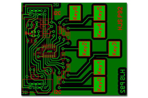 qtouch-Schaltung-chip-AT42QT1070-Platine-Foto