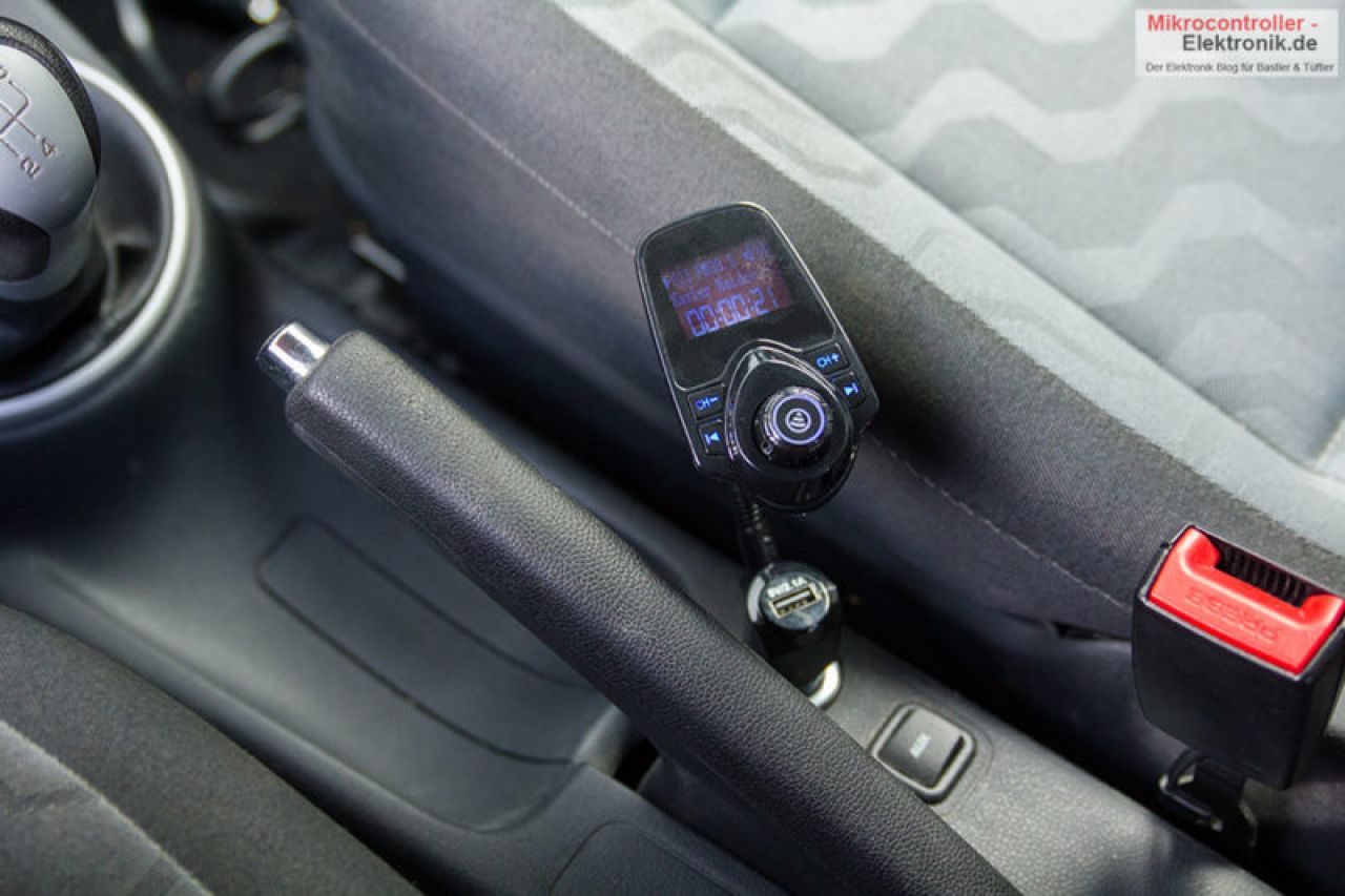 Auto Bluetooth Freisprecheinrichtung mit FM-Transmitter und  MP3-Player